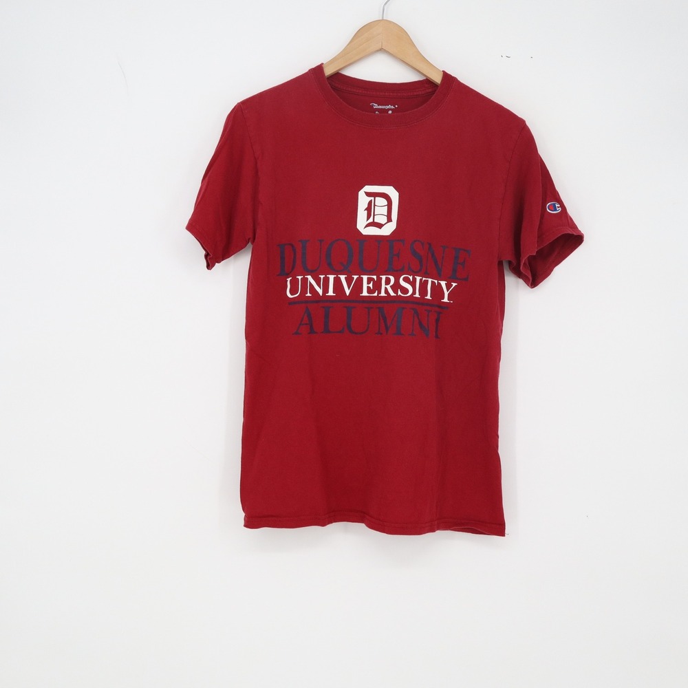 Duquesne T-Shirt Mens S Red NCAA Champion Excellent